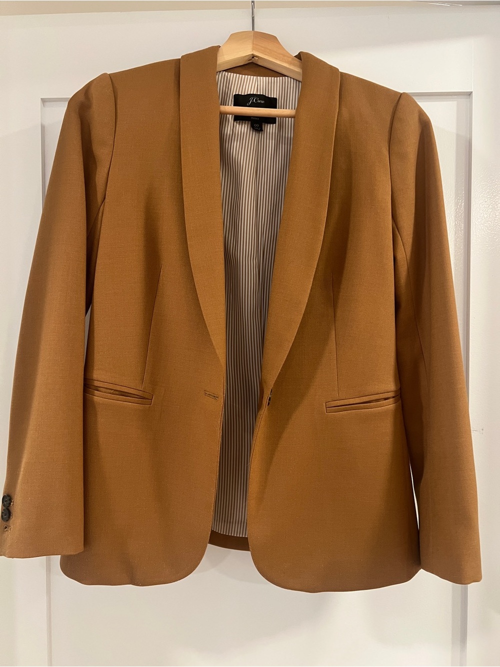 J. Crew Parke Collar Blazer in Camel